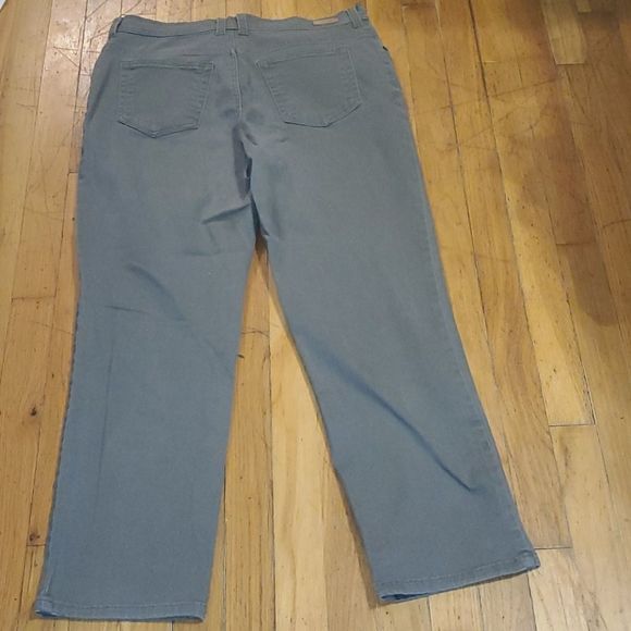 Gloria vanderbilt army green jeans size 14 pettie - Picture 5 of 6